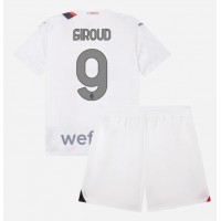 AC Milan Olivier Giroud #9 Vieras Peliasu Lasten 2023-24 Lyhythihainen (+ Lyhyet housut)